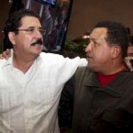 Zelaya (left) and Chavez. Where's Obama?