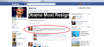 Obama Facebook intimidation