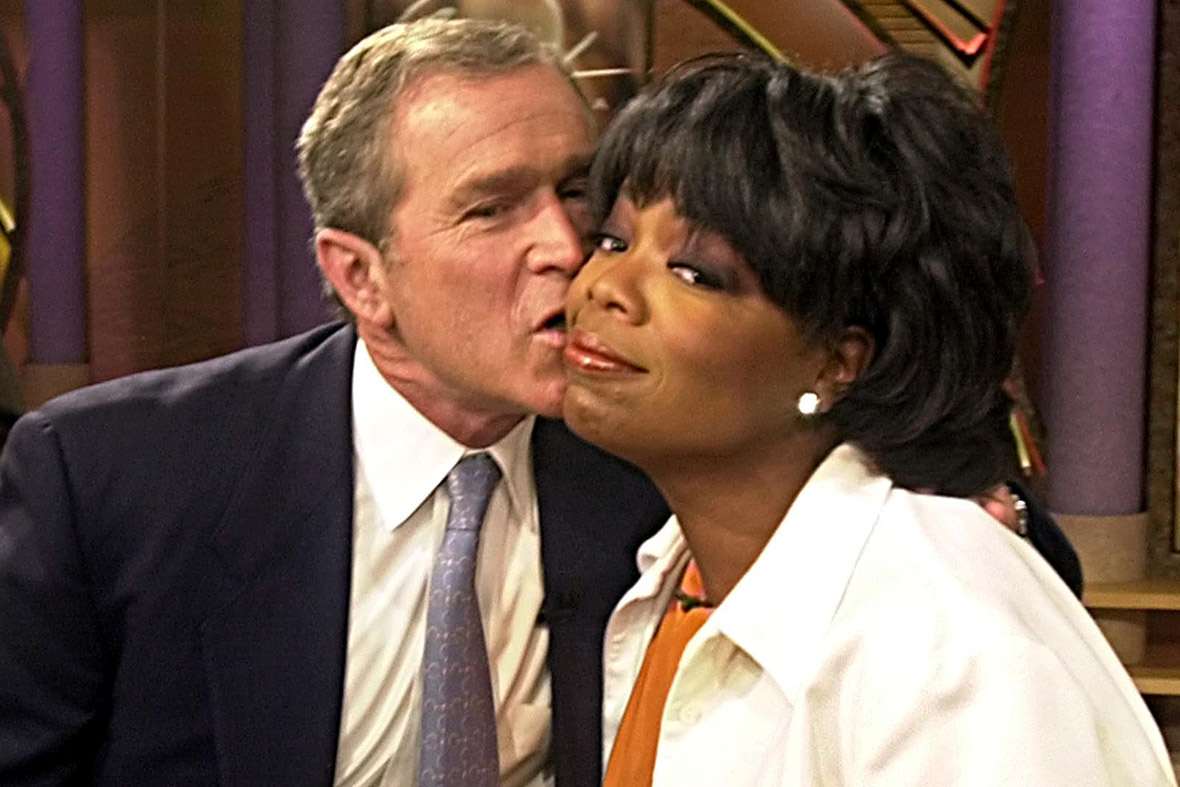 W on Oprah to sell his book 