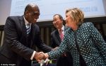 John Ashe and Hillary Clinton 